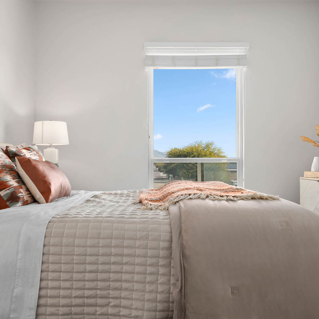 Broadstone Scottsdale Quarter – Minimalist Bedroom with Natural Light