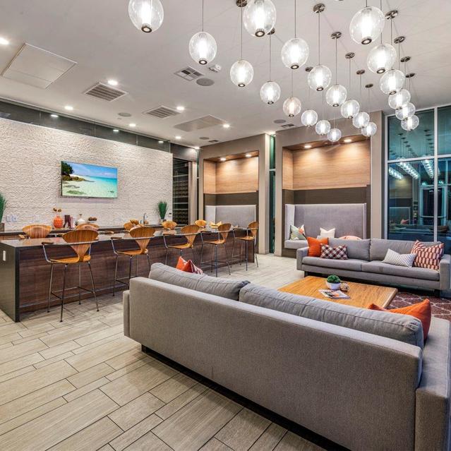 Broadstone Scottsdale Quarter – Stylish Lounge with Communal Bar Area